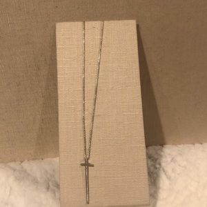 Sterling silver cross necklace